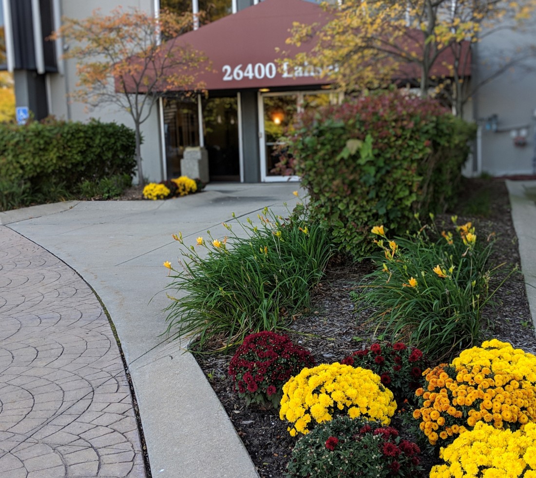 Progressive Data Services office building entrance in Michigan